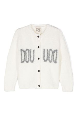 cardigan in acrilico bianco DOUUOD KIDS | DV9P30W013780A